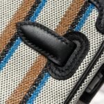 birkin shoulder 29 in black calfskin cru/noir/fauve/noir/bleu zanzibar embroidery canvas