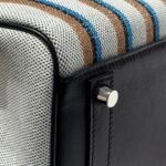 birkin shoulder 29 in black calfskin cru/noir/fauve/noir/bleu zanzibar embroidery canvas