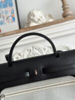 zip cabine 31 bag in black calfskin