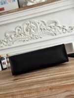 zip cabine 31 bag in black canvas and calfskin