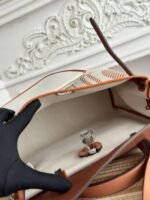 bolso herbag zip 31 retourne bag in off white mix brown h viking canvas and cowhide