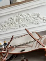 bolso herbag zip 31 retourne bag in off white mix brown h viking canvas and cowhide