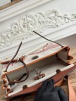 herbag zip 31 retourne pegase pop bag in off white mix red canvas and hunter cowhide