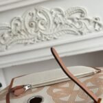 herbag zip 31 laquered bag in off white mix yellow h plume canvas