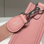 mini neo 18 evelyne bag in baby pink grained calfskin