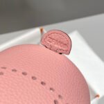 mini neo 18 evelyne bag in baby pink grained calfskin