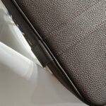 garden party 36 in multicolor toile h canvas dark brown calfskin abstract graphic print