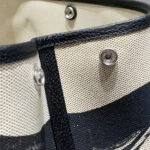 garden party 36 in beige and black toile h canvas black calfskin horse tack sketch print