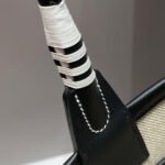 steeple 28 bag in off white h canvas and black swift calfskin