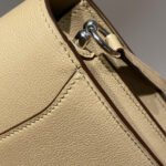 hm roulis 18 mini bag in light brown calfskin silver tone hardware