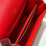 hm roulis 18 mini bag in cardinal red calfskin gold tone hardware