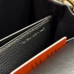 hm roulis 18 mini bag in black calfskin gold tone hardware