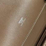 hm roulis 18 mini bag in dark brown calfskin silver tone hardware