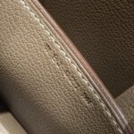 hm roulis 18 mini bag in dark brown calfskin silver tone hardware