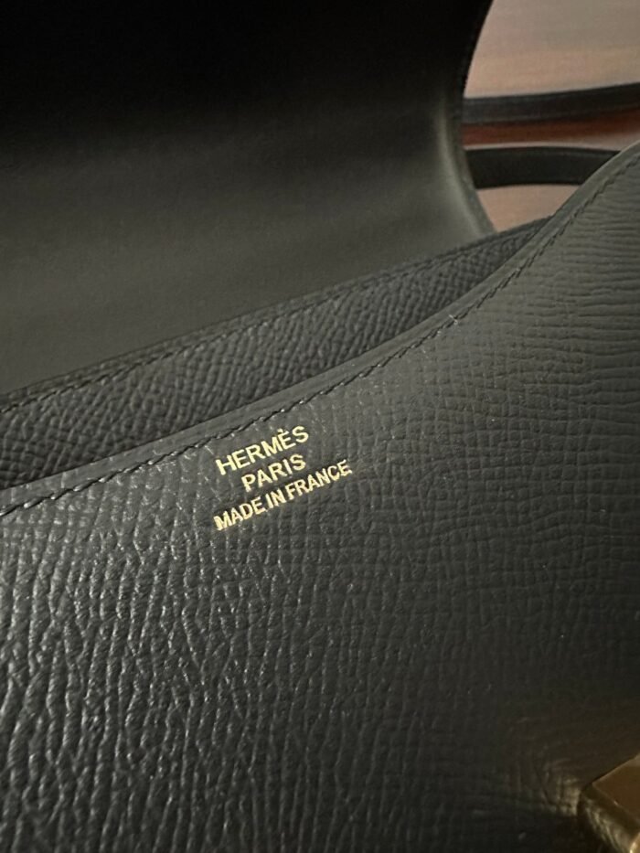 constance 18 black epsom gold hardware