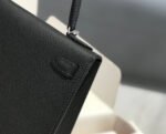 hm kelly mini 20 black epsom silver hardware