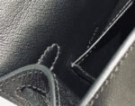 hm kelly mini 20 black epsom silver hardware