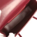 Chanel Mini Preppy Coco Clutch with Straps Dark Burgundy Shiny Caviar Brushed Gold Hardware - Image 8