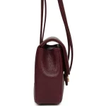 Chanel Mini Preppy Coco Clutch with Straps Dark Burgundy Shiny Caviar Brushed Gold Hardware - Image 3