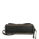 Chanel Small "Urban Essential" East West Shopping Tote Black Calfskin and Multi Tweed Gold Hardware - Image 6