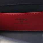Chanel Mini Preppy Coco Clutch with Straps Navy Blue Shiny Caviar Brushed Gold Hardware - Image 9