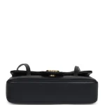Chanel Mini Preppy Coco Clutch with Straps Navy Blue Shiny Caviar Brushed Gold Hardware - Image 7