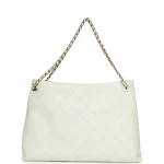 Chanel Large "Eyes on You" CC Shopping Bag Light Blue Lambskin Gold Hardware - Image 4