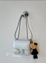Herm&egrave;s Constance 19 Olympic Silver Goatskin Custom - Image 5