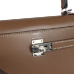 Hermes Kelly Sellier 25 Etoupe Tadelakt Palladium Hardware - Image 7