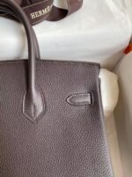 Hermes Birkin 25-35cm Ebony palm Togo customization - Image 4