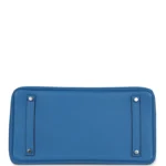 Hermes Birkin 35 Mykonos Clemence Palladium Hardware - Image 6