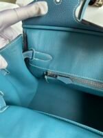 Hermes Birkin 25, denim blue Togo customization - Image 5