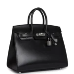 Hermes Birkin Sellier 25 Black Box Palladium Hardware - Image 2