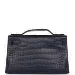 Hermes Kelly Pochette Bleu Indigo Matte Alligator Gold Hardware - Image 4