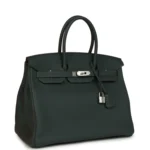 Hermes Birkin 35 Vert Mangrove Togo Palladium Hardware - Image 2