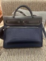Herbag 31 blue black lid silver buckle handle Custom - Image 2