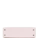 Hermes Kelly Sellier 20 Mauve Pale Chevre Palladium Hardware - Image 6