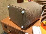 Hermes Piction Basket Bag, Sparrow Grey, Nile Crocodile Skin, 18cm, Fully Hand-Embroidered - Image 8