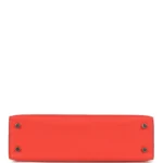 Hermes Kelly Sellier 20 Orange Field Epsom Palladium Hardware - Image 6