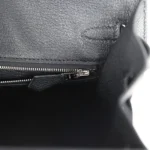 Hermes Birkin Sellier 25 Black Epsom Palladium Hardware - Image 9