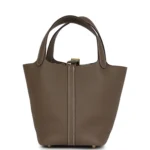 Hermes Picotin Lock 18 Etoupe Clemence Gold Hardware - Image 4