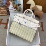 Herm&egrave;s Picnic Sellier Birkin 25 Palladium Hardware customization - Image 5