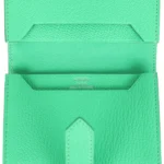 Hermes Bearn Card Holder Vert Comics Chevre Mysore Palladium Hardware - Image 8