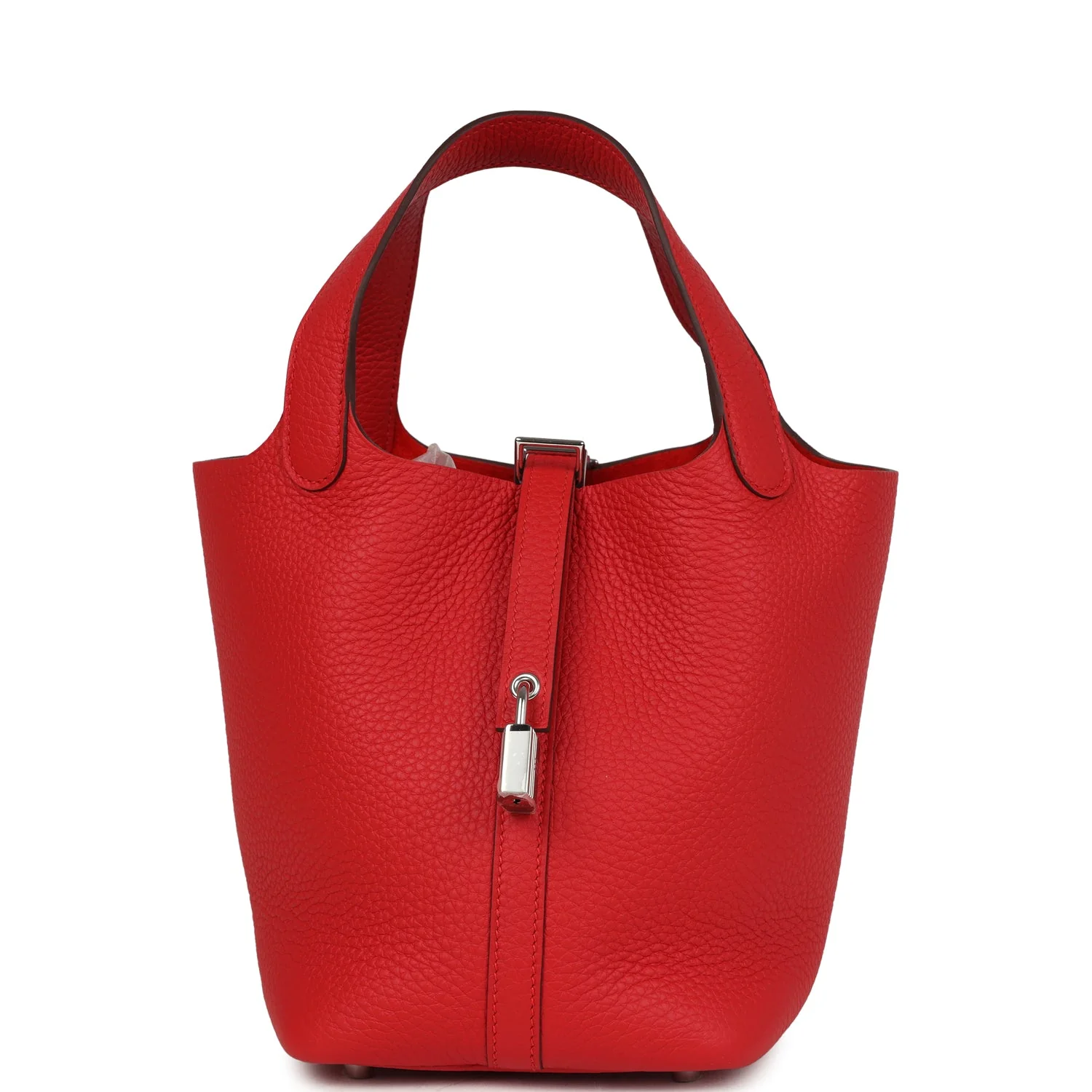 0872F1C1-B203-915A-484E-E70F7A43C60E.webp Hermes Picotin Lock 18 Rouge Radieux Clemence Palladium Hardware - Image 1