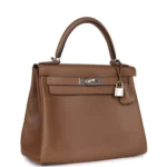 Hermes Kelly Retourne 28 Alezan Evercolor Palladium Hardware - Image 2