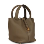 Hermes Picotin Lock 22 Etoupe Clemence Gold Hardware - Image 2