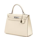 Hermes Kelly Sellier 28 Sellier Nata Verso Epsom Palladium Hardware - Image 5