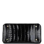 Hermes Birkin 30 Black Shiny Crocodile Niloticus Gold Hardware - Image 6