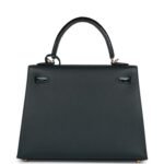 Hermes Kelly Sellier 25 Vert Rousseau Madame and Shiny Niloticus Crocodile Touch Gold Hardware - Image 3