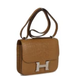 Hermes Constance 18 Kraft Matte Alligator Palladium Hardware - Image 2